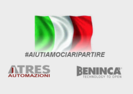 Atresautomazioni_Beninca_Aiutiamociaripartire_Covid19